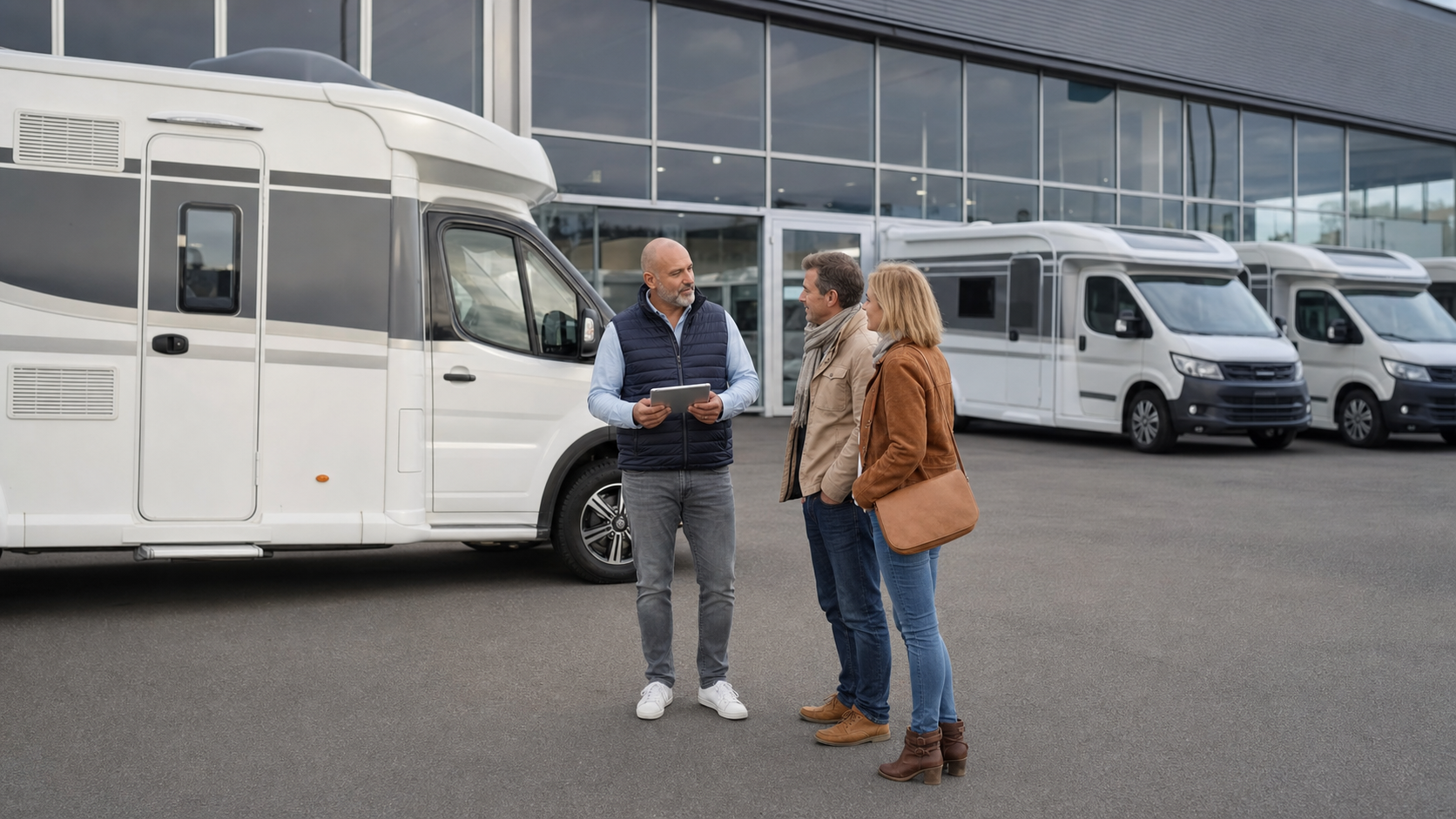 Reprise de véhicule de loisirs en concession : estimation d’un camping-car par un conseiller en concession